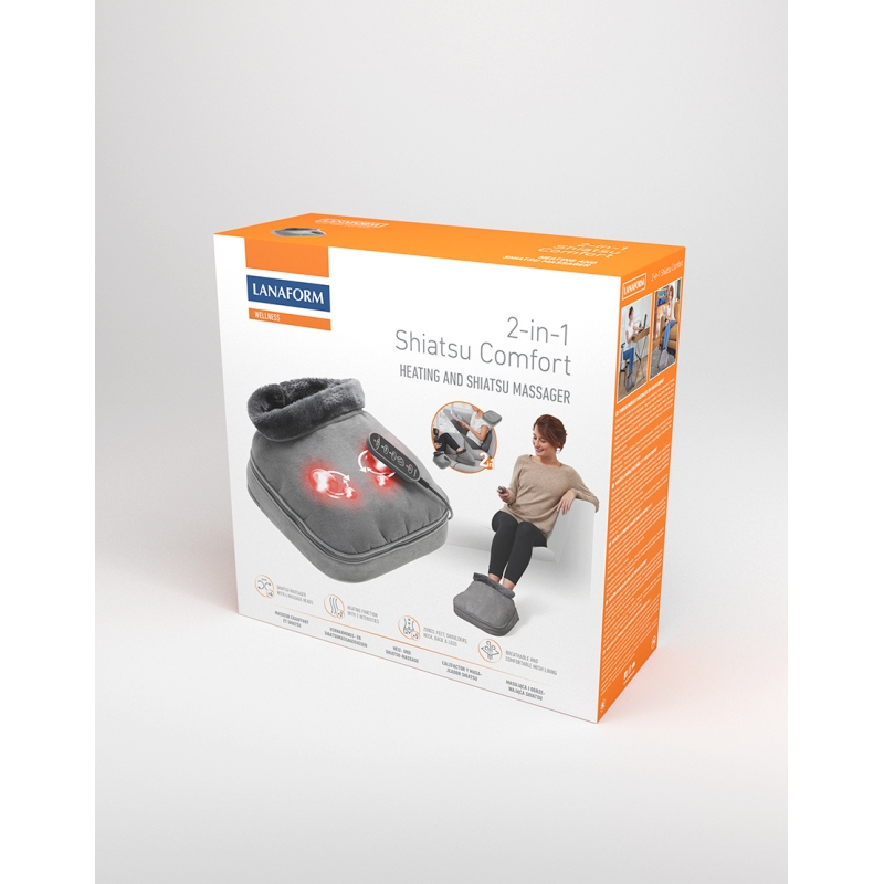Masažni in grelni copatki Lanaform 2v1 Shiatsu Comfort