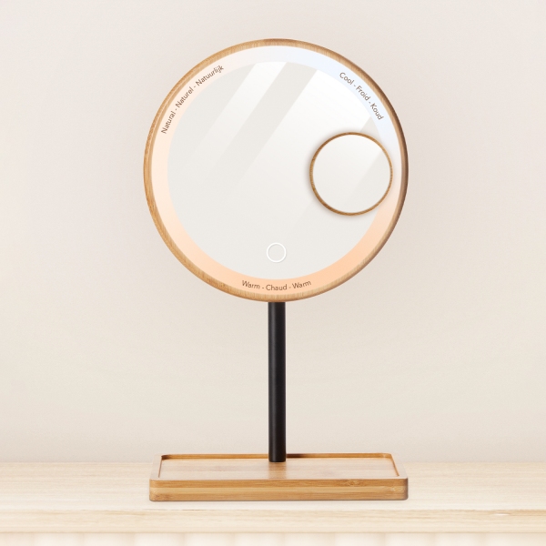 Kozmetično ogledalo Lanaform Bamboo Mirror